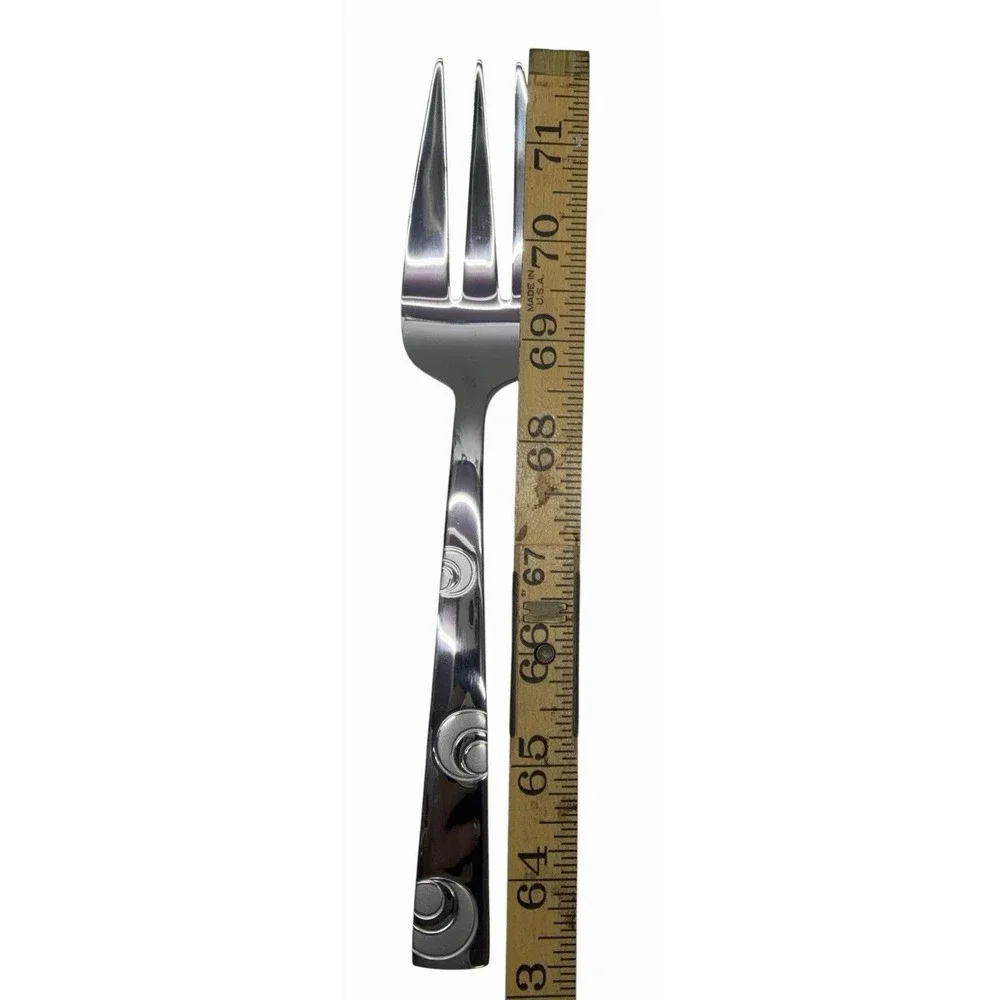 Reed & Barton 9 Pc Stainless Steel Hostess Serving Set Swirl Pattern New